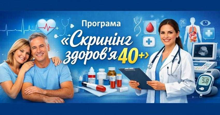 Скринінг здоровʼя 40+